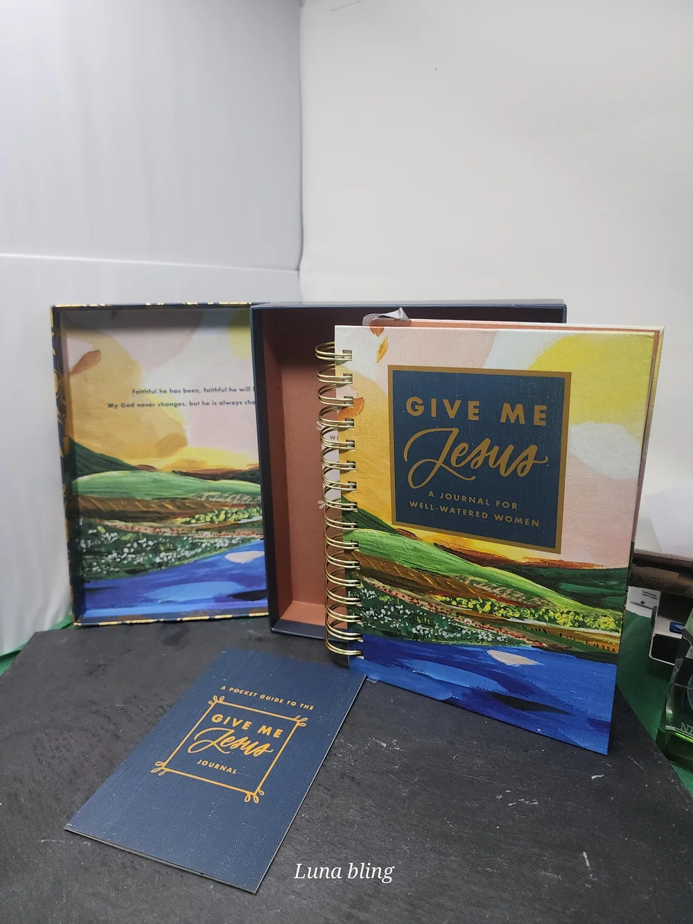 Give Me Jesus Navy and Gold Decorative Journal Set
